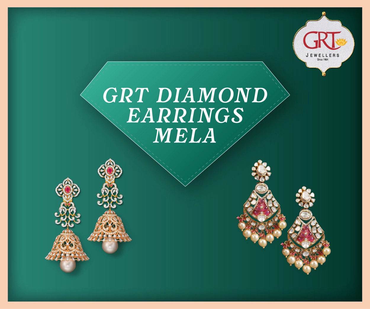 GRT Jewellers Unveils the Diamond Earrings Mela 3