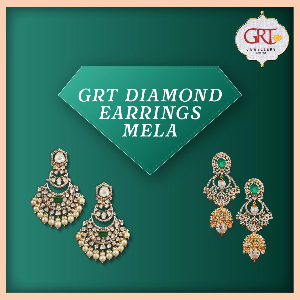 GRT Jewellers Unveils the Diamond Earrings Mela 4